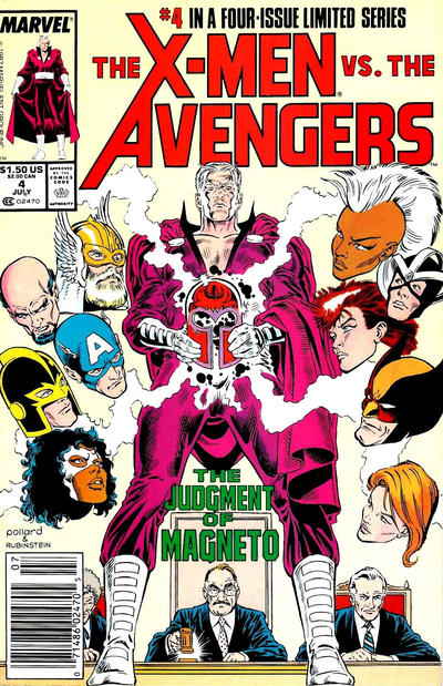 Cover for The X-Men vs. The Avengers (Marvel, 1987 series) #4 [Newsstand]