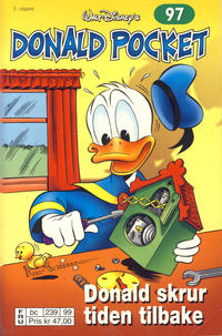 Cover for Donald Pocket (Hjemmet / Egmont, 1968 series) #97 - Donald skrur tiden tilbake [2. utgave bc 239 99]