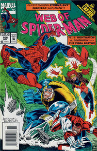 Cover Thumbnail for Web of Spider-Man (Marvel, 1985 series) #106 [Newsstand]