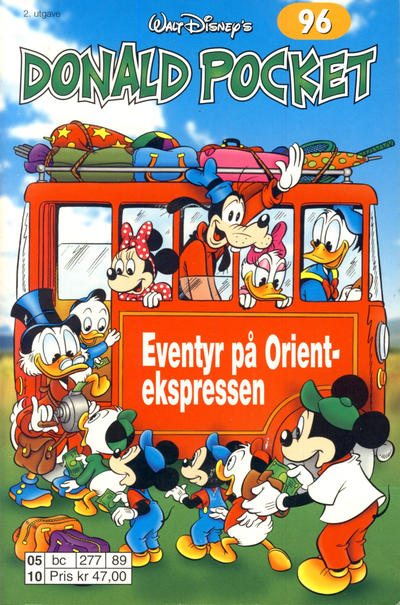 Cover for Donald Pocket (Hjemmet / Egmont, 1968 series) #96 - Eventyr på Orientekspressen [2. utgave bc 277 89]