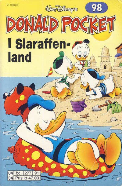 Cover for Donald Pocket (Hjemmet / Egmont, 1968 series) #98 - I Slaraffenland [2. utgave bc 277 91]