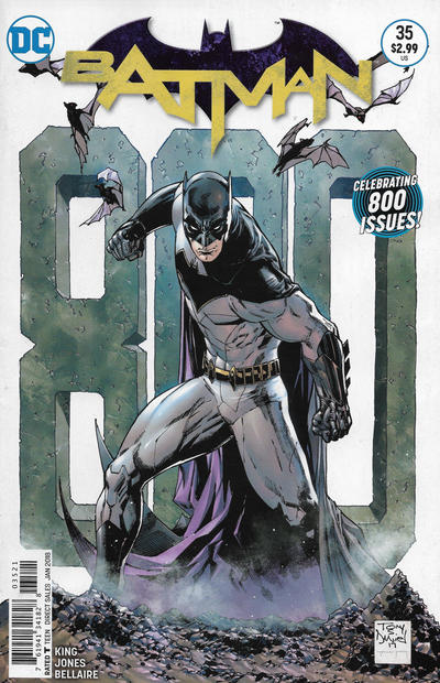 Cover for Batman (DC, 2016 series) #35 [Tony S. Daniel Issue 800 Cover]