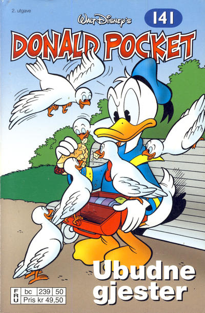 Cover for Donald Pocket (Hjemmet / Egmont, 1968 series) #141 - Ubudne gjester [2. utgave bc 239 50]
