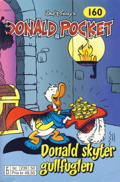 Cover for Donald Pocket (Hjemmet / Egmont, 1968 series) #160 - Donald skyter gullfuglen [2. utgave bc 239 50]