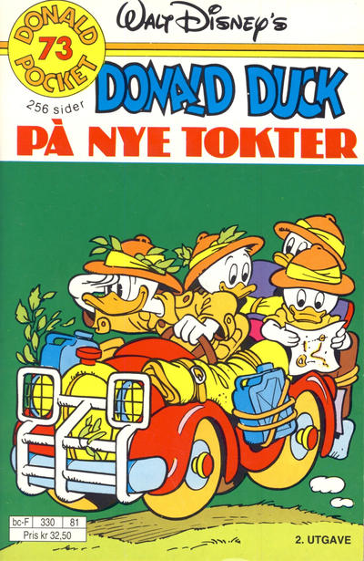 Cover for Donald Pocket (Hjemmet / Egmont, 1968 series) #73 - Donald Duck på nye tokter [2. utgave bc-F 330 81]