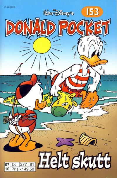 Cover for Donald Pocket (Hjemmet / Egmont, 1968 series) #153 - Helt skutt [2. utgave bc 277 81]