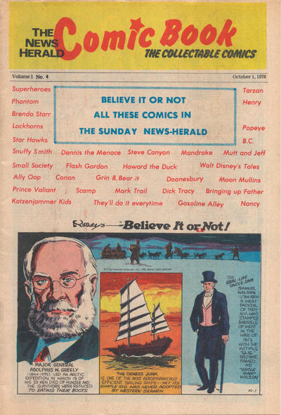 Cover for The News Herald Comic Book the Collectable Comics (Lake County News Herald, 1978 series) #4