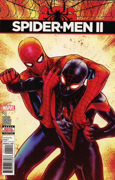 Cover for Spider-Men II (Marvel, 2017 series) #4 [Direct Edition - Sara Pichelli Cover]