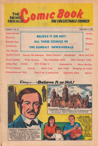 Cover for The News Herald Comic Book the Collectable Comics (Lake County News Herald, 1978 series) #13