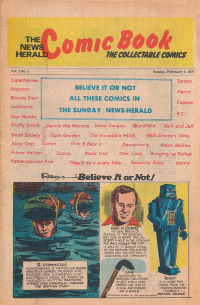 Cover for The News Herald Comic Book the Collectable Comics (Lake County News Herald, 1978 series) #v2#5