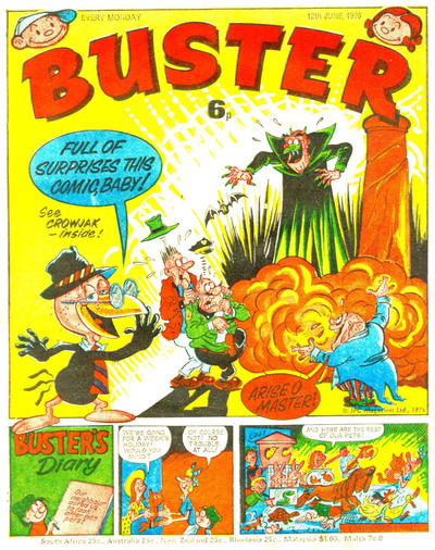 Cover for Buster (IPC, 1960 series) #12 June 1976 [813]