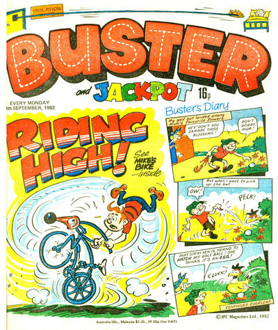 Cover for Buster (IPC, 1960 series) #18 September 1982 [1132]