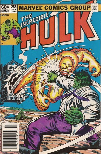 Cover for The Incredible Hulk (Marvel, 1968 series) #285 [Newsstand]