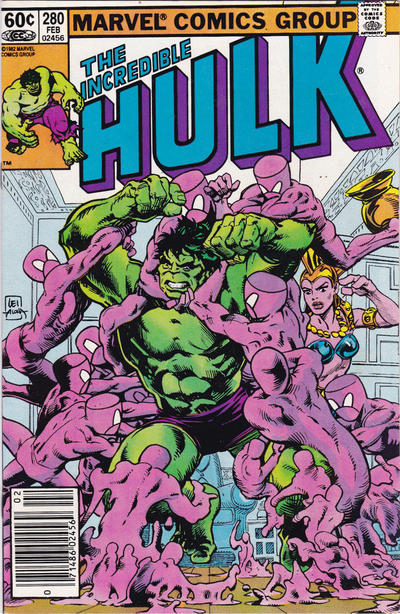 Cover for The Incredible Hulk (Marvel, 1968 series) #280 [Newsstand]