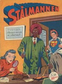 Cover Thumbnail for Stålmannen (Centerförlaget, 1949 series) #21/[1950]