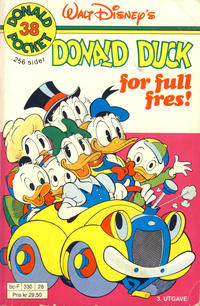 Cover Thumbnail for Donald Pocket (Hjemmet / Egmont, 1968 series) #38 - Donald Duck for full fres! [3. utgave bc-F 330 28]