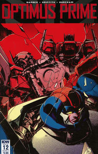 Cover Thumbnail for Optimus Prime (IDW, 2016 series) #12 [Cover A - Kei Zama and Josh Burcham]