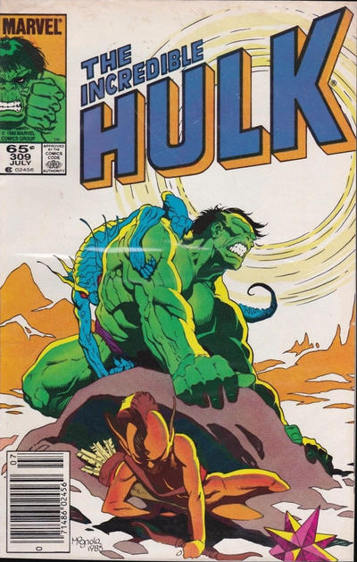 Cover for The Incredible Hulk (Marvel, 1968 series) #309 [Newsstand]