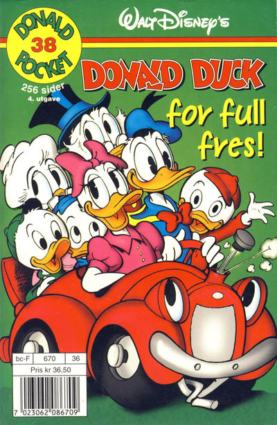 Cover for Donald Pocket (Hjemmet / Egmont, 1968 series) #38 - Donald Duck for full fres! [4. utgave bc-F 670 36]