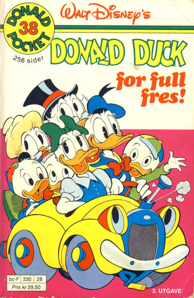 Cover for Donald Pocket (Hjemmet / Egmont, 1968 series) #38 - Donald Duck for full fres! [3. utgave bc-F 330 28]