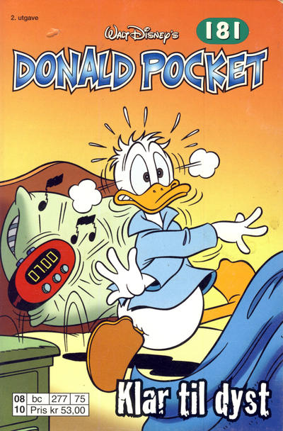 Cover for Donald Pocket (Hjemmet / Egmont, 1968 series) #181 - Klar til dyst [2. utgave bc 277 75]