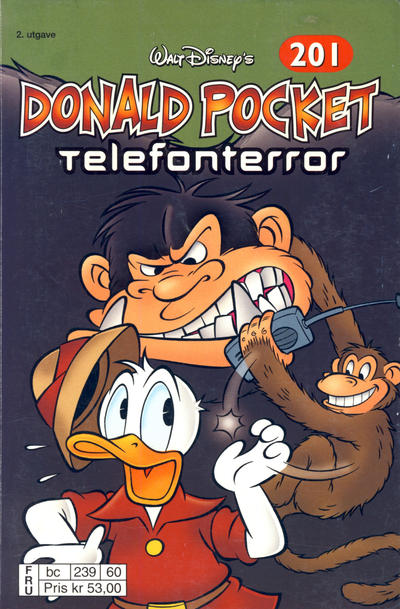 Cover for Donald Pocket (Hjemmet / Egmont, 1968 series) #201 - Telefonterror [2. utgave bc 239 60]