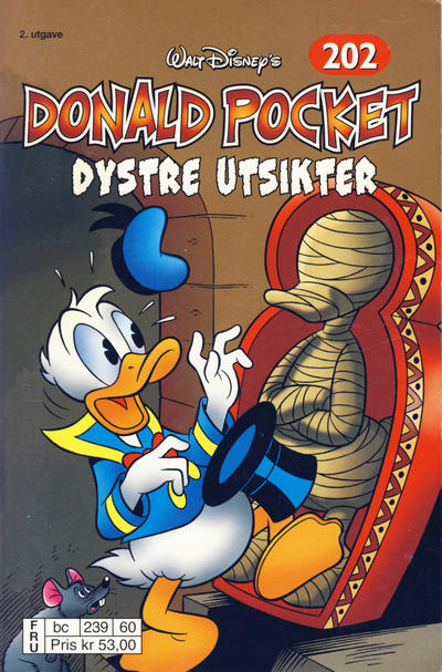 Cover for Donald Pocket (Hjemmet / Egmont, 1968 series) #202 - Dystre utsikter [2. utgave bc 239 60]