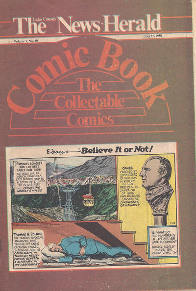 Cover for The News Herald Comic Book the Collectable Comics (Lake County News Herald, 1978 series) #v3#30
