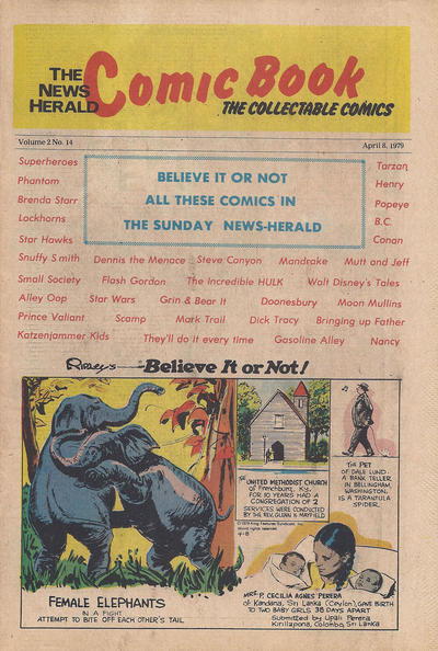 Cover for The News Herald Comic Book the Collectable Comics (Lake County News Herald, 1978 series) #v2#14