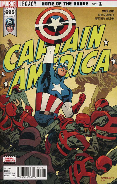 Cover for Captain America (Marvel, 2017 series) #695