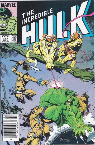 Cover for The Incredible Hulk (Marvel, 1968 series) #313 [Newsstand]