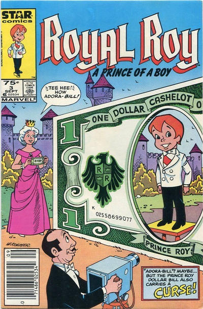 Cover for Royal Roy (Marvel, 1985 series) #3 [Canadian]