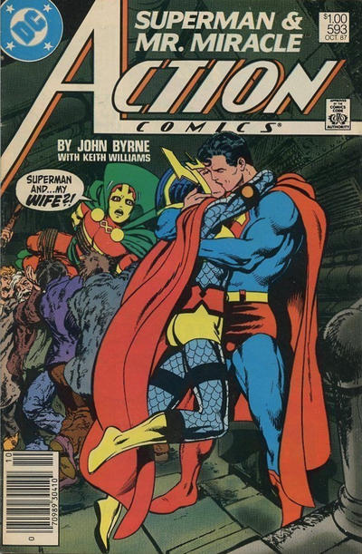 Cover for Action Comics (DC, 1938 series) #593 [Canadian]