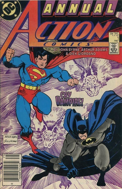 Cover for Action Comics Annual (DC, 1987 series) #1 [Canadian]