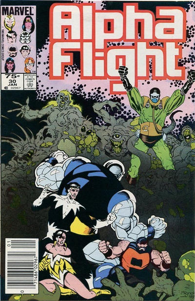 Cover for Alpha Flight (Marvel, 1983 series) #30 [Newsstand]