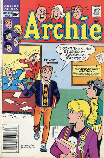 Cover for Archie (Archie, 1959 series) #365 [Canadian]