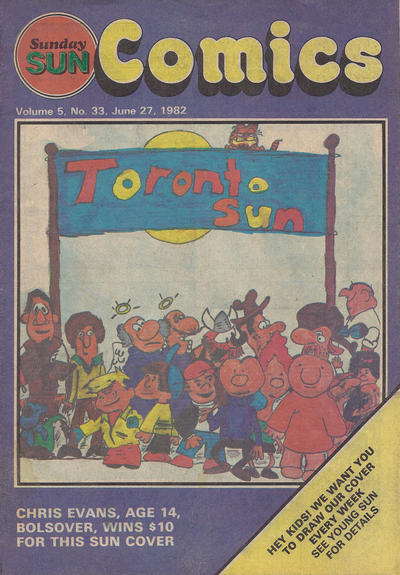 Cover for Sunday Sun Comics (Toronto Sun, 1977 series) #v5#33