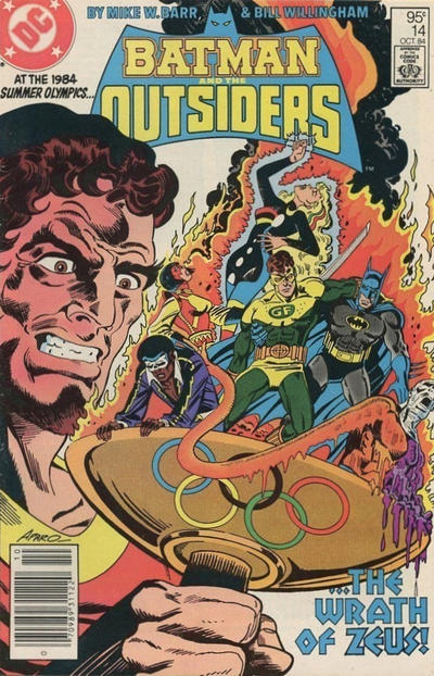 Cover for Batman and the Outsiders (DC, 1983 series) #14 [Canadian]
