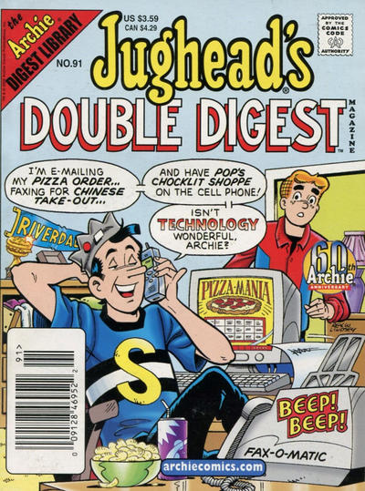 Cover for Jughead's Double Digest (Archie, 1989 series) #91 [Newsstand]