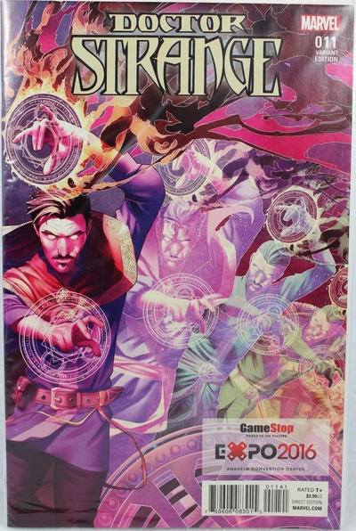 Cover for Doctor Strange (Marvel, 2015 series) #11 [Gamestop Expo 2016 Exclusive Jamal Campbell Variant]