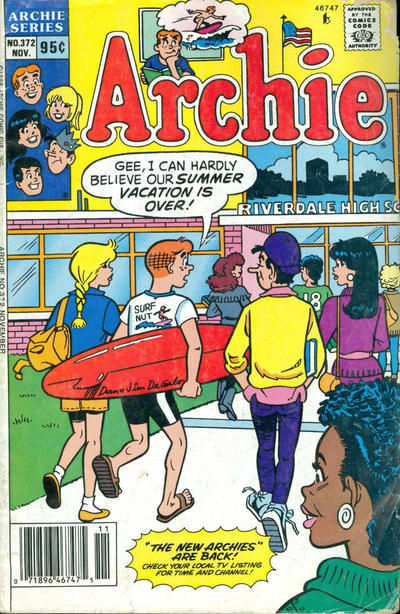 Cover for Archie (Archie, 1959 series) #372 [Newsstand]