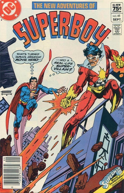 Cover for The New Adventures of Superboy (DC, 1980 series) #45 [Canadian]
