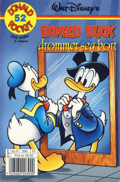 Cover for Donald Pocket (Hjemmet / Egmont, 1968 series) #52 - Donald Duck drømmer seg bort [3. utgave bc-F 390 01]