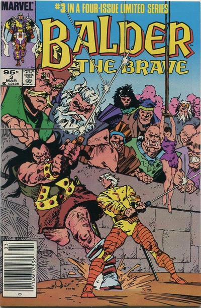 Cover for Balder the Brave (Marvel, 1985 series) #3 [Canadian]