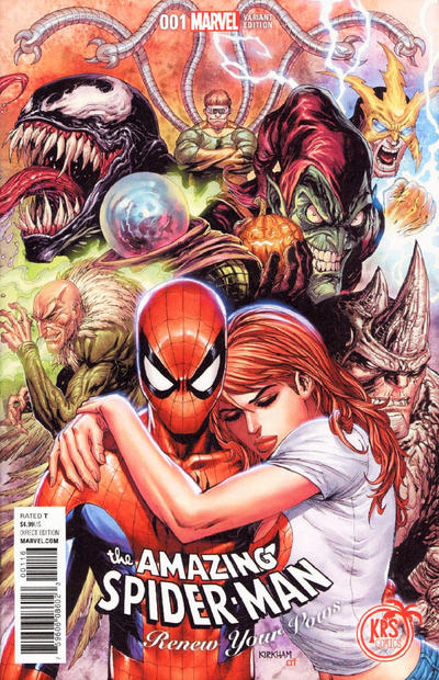 Cover for Amazing Spider-Man: Renew Your Vows (Marvel, 2017 series) #1 [Variant Edition - KRS Comics Exclusive - Tyler Kirkham Mary Jane Cover]