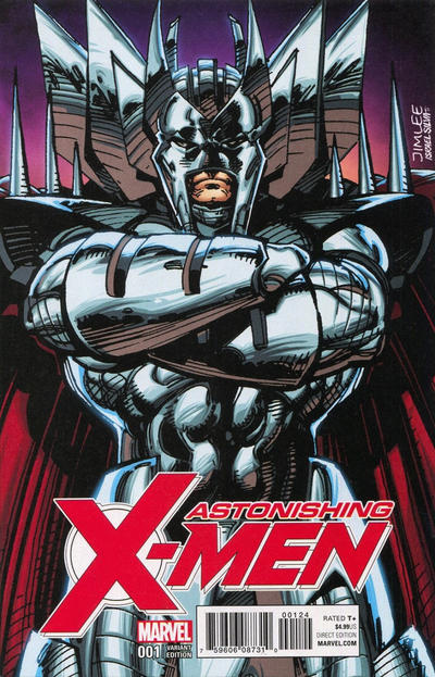 Cover for Astonishing X-Men (Marvel, 2017 series) #1 [Jim Lee 'X-Men Trading Card' (Stryfe)]