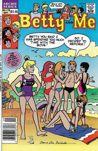 Cover for Betty and Me (Archie, 1965 series) #178 [Canadian]