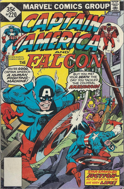 Cover for Captain America (Marvel, 1968 series) #220 [Whitman]
