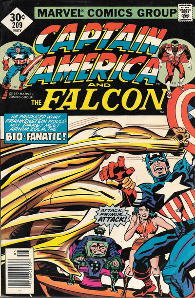Cover for Captain America (Marvel, 1968 series) #209 [Whitman]