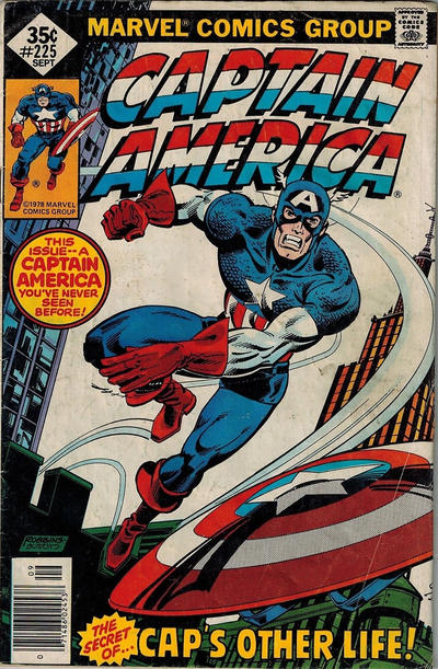 Cover for Captain America (Marvel, 1968 series) #225 [Whitman]